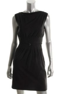 Diane Von Furstenberg New Seira Black Pleated Sleeveless Wear to Work