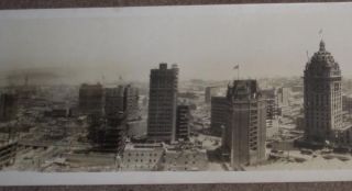 1907 R.J. Waters Co. Panoramic Photograph San Francisco Post
