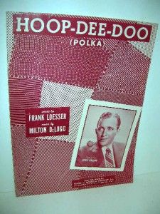 Hoop Dee do Polka Sheet Music Bing Crosby Cover Photo 1950