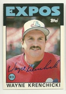 Wayne Krenchicki 1986 Topps Traded Signed 55T Expos
