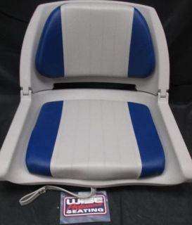 Wise WD139LS 011 P Plastic Folding Boat Seat with 2 Color Cushions