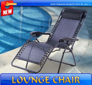  Gravity Chair Folding Recliner Patio Pool Lounge Chairs Outdoor