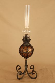  1890's Wrought Iron and Copper Swiss Lantern