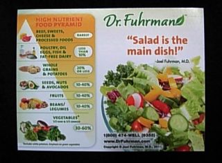 New Joel Fuhrman 3 Steps to Incredible Health Magnet w Dr Fuhrmans