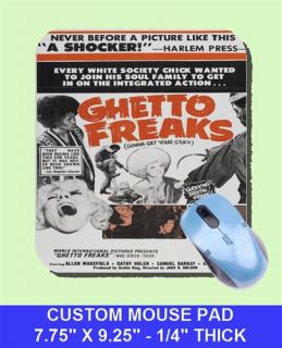 GHETTO FREAKS VINTAGE MOVIE FILM POSTER MOUSEPAD