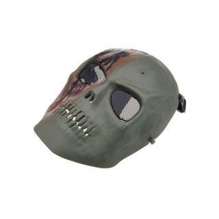 Adjustable Death Skull Airsoft Full Face Protect Safe Mask