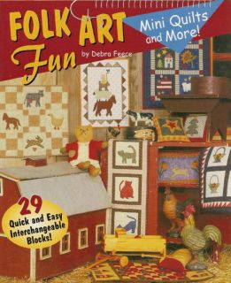 Folk Art Mini Quilts More Quilts Pillows Game Board Book