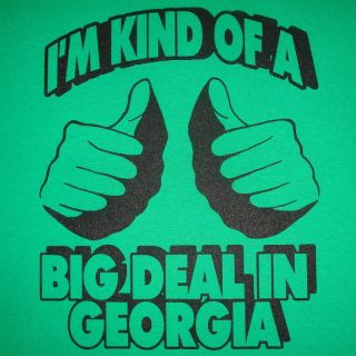 Georgia Funny Vintage Gag Party Large Football T Shirt