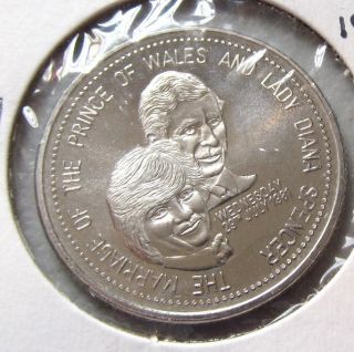  OF WALES LADY DIANA 1981 ROYAL WEDDING FREDERICTON N B RARE COIN TOKEN
