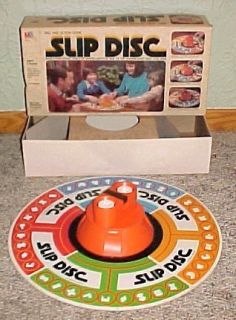 Vintage Milton Bradley Slip Disc Board Game 1980 Complete and Working