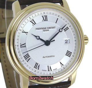Frederique Constant Watch Swiss Made Automatic Gold Sapphire 40mm FC