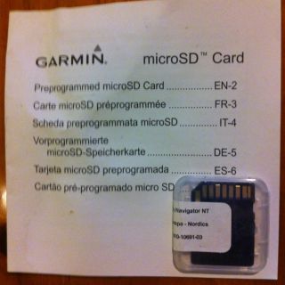 Garmin City Navigator MicroSD Card Europe Nordics