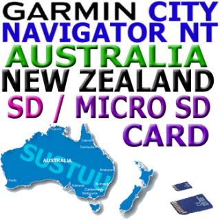 Garmin City Navigator NT Australia New Zealand NZ Micro SD Map Card
