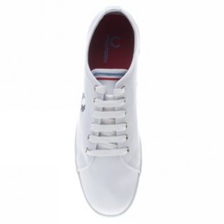 Fred Perry Kingston Twin Tipped UK Size White Trainers Shoes Mens New