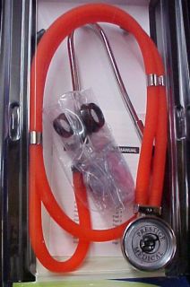 Stethoscope Sprague Rappaport Red Dual Tube 122 New