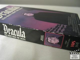 Dracula Has Risen from The Grave VHS Christopher Lee Rupert Davies
