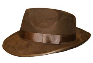 Indiana Jones Brown Freddy Fedora Steampunk Hat Costume