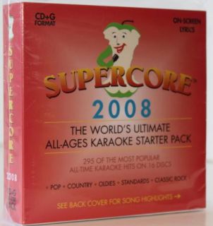 GREAT SONGS KARAOKE CD+G 16 DISC SET 2008 SUPERCORE COUNTRYS,POP