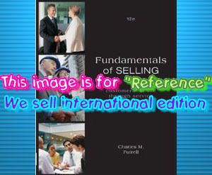 New Fundamentals of Selling 12th Edition Futrell 0073529990