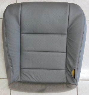   Ford F250 F350 PERFORATED Leather Driver Side Bottom Seat Cover GRAY