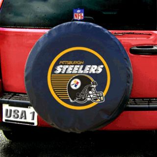 Pittsburgh Steelers NFL Heavy Duty Black Vinyl Spare Tire Cover