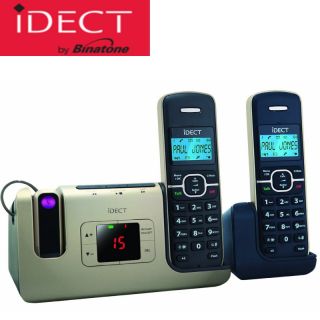 IDECT FREEDOM 6104 COMBO TRIO CORDLESS PHONES (2 HANDSETS + DIGITAL
