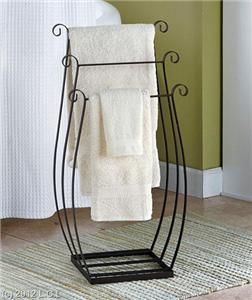 Freestanding 3 Tier Metal Towel/Quilt/Blanket Rack is great for the