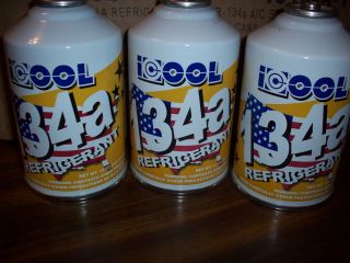 Cool 134a refrigerant six new 12oz cans MADE in the USA r134a