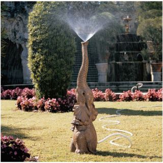 Imaginative Elephant Lawn Sprinkler Garden Safari Sculpture Statue