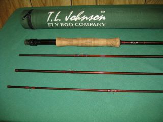 JOHNSON 10 ft 6 weight CUSTOM Fly Rod Excellent Condition w case