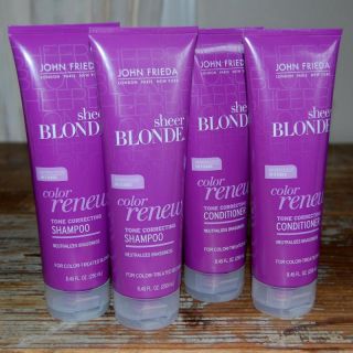 John Frieda Sheer Blonde Color Renew 2 Shampoo & 2 Conditioners
