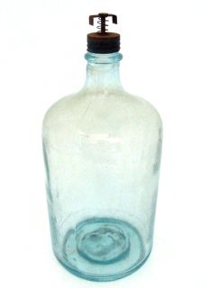 Antique 5 Gallon Carboy Demijohn Water Jug Bottle Hand Blown Glass