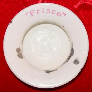 Frisco Railroad St Louis San Francisco Porcelain Cuspidor Spittoon