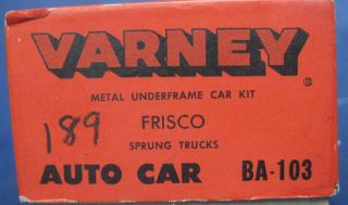 Varney Vintage HO Scale Ba 103 Frisco Auto Car Kit