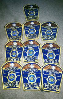 Fountain Hill Pennsylvania Police Patch Lot of 10