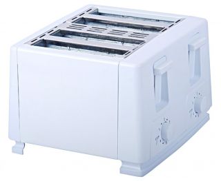 elegant design family size 4 slice toaster easy clean crumb trays 6