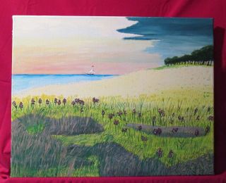 Art by Gary Serenity by The Ocean Original Painting