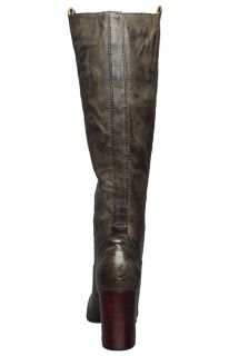 Frye Womens Boots Carson Heel Tab 77668 Charcoal Grey Leather Sz 8 M
