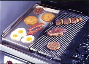  Broiler Griddle Cooktop for Gas Range Stoves Restaurant Kitchen Grill