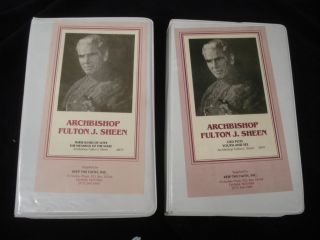 Archbishop Fulton J Sheen 5 VHS Tape Set Servant of God Catholic Faith