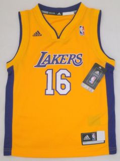 Adidas Los Angeles Lakers Paul Gasol Kids Jersey Gold