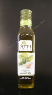 Olive Oil Basil Garlic Bottle Extra Virgin