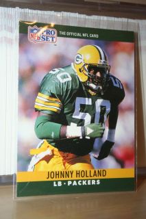 Johnny Holland 50 Green Bay Packers Error 1990 Pro Set 110