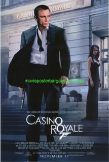 Casino Royale Movie Poster 2 Sided James Bond Bonus