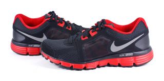 Nike Dual Fusion ST 2 Mens Black Gray Red Running Shoes Sneaker