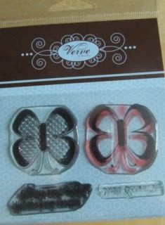 Futter by Butterfly Verve Clear Mount Rubber Stamp Set