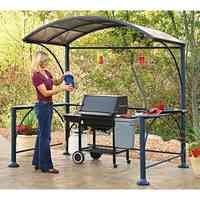  Gear® Backyard Grill Gazebo is your year   round outdoor kitchen