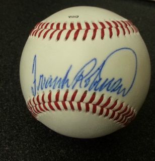  Frank Robinson Autographed Baseball