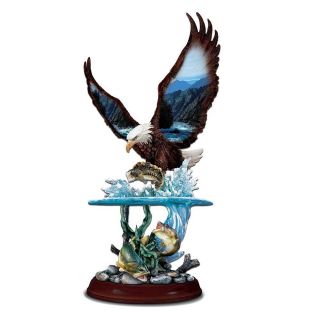 Bradford Exchange Swift Fury Eagle and Bass Figurine