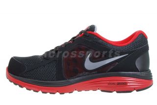Nike Dual Fusion Run MSL Black Gym Red Mens Running Shoes 525761 008